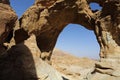 Arches rock formation at Timna park , Israel